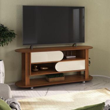 Imagem de Rack para Tv até 70 Polegadas 2 Portas de Correr 150 Cm Universo Cedro/Off White