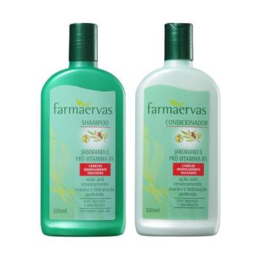 Imagem de Kit Shampoo + Condicionador Jaborandi E Pró Vitamina B5 Farmaervas 320