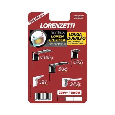 Imagem de Resistência Lorenzetti 3065 A 6800w 220v Loren Ultra