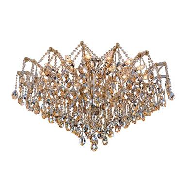 Imagem de Plafon Teia Bella Iluminação Teia Champagne/ Cromado 120 Cm X 120 Cm X 75 Cm