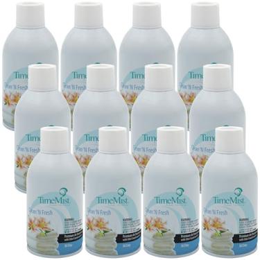 Imagem de Recargas de fragrância medidas TimeMist, Clean N Fresh, 170 g, 12 latas por caixa