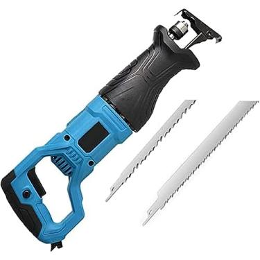 Imagem de Serra de osso elétrica, serra de fita de osso de açougueiro profissional, máquina de serra de osso, serra alternativa multifuncional, comercial, doméstica, azul, 900W