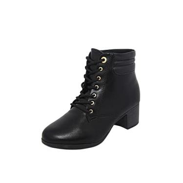 Imagem de BOTA MODARE NAPA PRETO COTURNO SALTO BAIXO 5CM 7072103 Cor:Preto;Tamanho:35