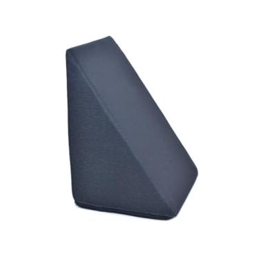 Imagem de Travesseiro Triangular Leitura Espuma Encosto Adulto Apoio Costas Anatômico (Preto)
