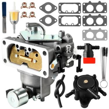 Imagem de Carburador compatível com motor Kawasaki FH601V FH641V FH661V FH721V FH680V FX801V FX850V 22HP, substituição de carburador OEM # 15004-1010 15004-0763 15004-7024 150004-7024 150004-0763 4-075 7