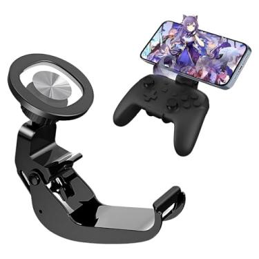 Imagem de Suporte de telefone controlador para controlador de interruptor - Suporte de telefone de jogos, Suporte de montagem de telefone MagSafe Magnético para N Switch e Switch Lite Pro Controller