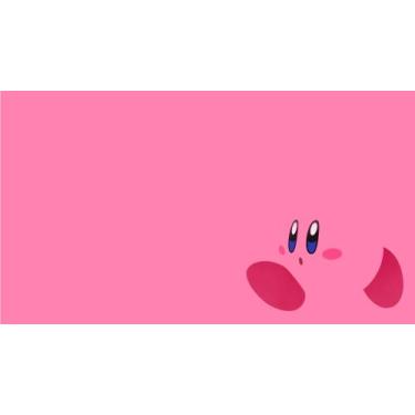 Imagem de Mouse pad Gamer Kirby com fundo Rosa (58cm x 30cm) - Dê Ateliê