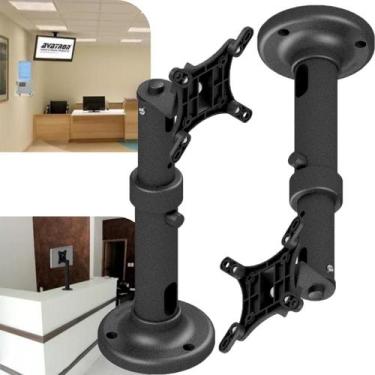 Imagem de Suporte Monitor Balcão Teto Checkout Ajuste Telescópico Para Comércio 