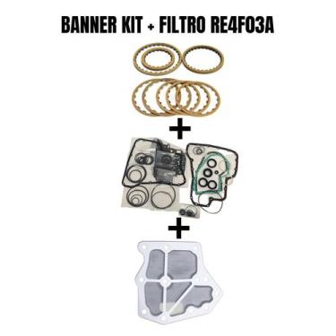 Imagem de Banner kit com filtro do câmbio automático re4f03a - TRANSNATION