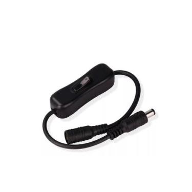 Imagem de Cabo interruptor P4 liga desliga macho femea cabo para abajur fitas le