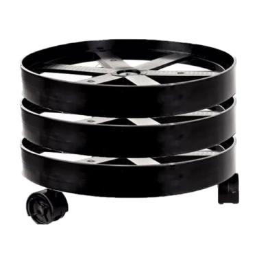 Imagem de Kit 3 Suporte Botijão De Gás, Vasos E Galão Multiuso Rodinha