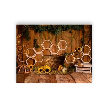 Imagem de Fundo Fotográfico 1,55 X 1,20 - New Born Abelhinha 001 - Via Cores