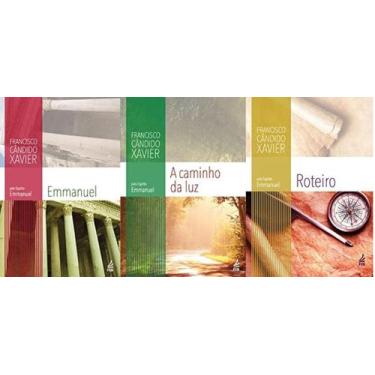 Imagem de Kit 3 Livros Espiritas Coleção Emmanuel + A Caminho Da Luz +