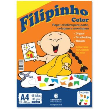 Imagem de Bloco Para Educação Artística Filipinho Color A4 85G. 45 Fls Filipaper