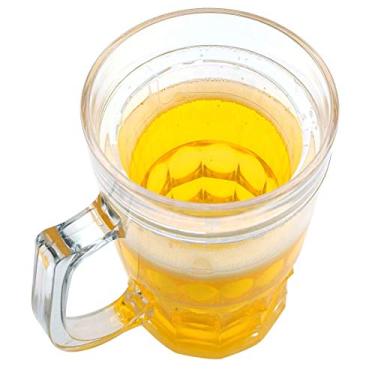 Imagem de GARASANI 450 ml criativo mezanino duplo verão cidade gelo paródia caneca de cerveja falsa acessórios de decoração engraçado novidade copo presente