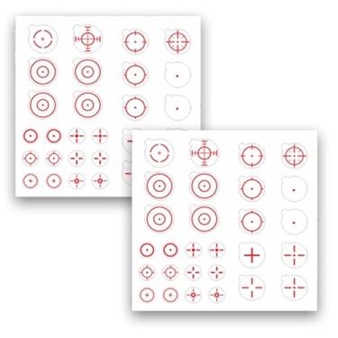 Imagem de Adesivo transparente FPS Aim Sight Assist – Pacote com 2 adesivos para monitor de escopo rápido, sem escopo, decalque de TV, adesivos de tiro para videogames FPS, monitor de TV e celular (forma A x 2)