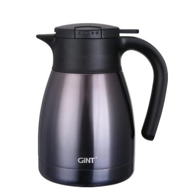 Imagem de Garrafa térmica de 1 L GiNT Conserva líquidos quentes e gelados, paredes duplas isoladas a vácuo, em aço inoxidável (roxa)