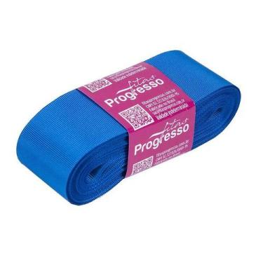 Imagem de Fita Gorgurão Progresso 38mm nº9 - 10m Cor 214 Azul Royal - 01 unidade