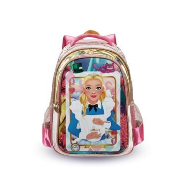 Imagem de Mochila Costas Princesa País Das Maravilhas Menina Escolar - Denlex, R