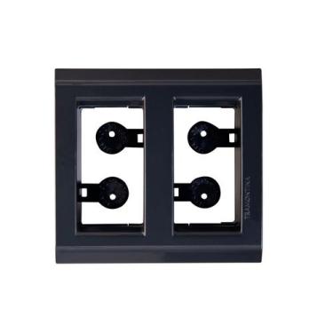 Imagem de Placa 2 Postos Preto Para Moveis Liz - Tramontina