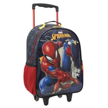 Imagem de Mochila Rodinhas Infantil Homem Aranha Mala Escolar Marvel - Xeryus, P