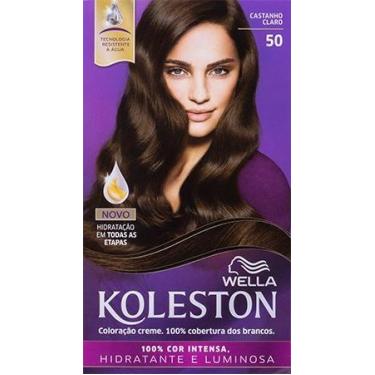 Imagem de Tintura Koleston Coloração Permanente - 50 Castanho Claro - WELLA, Cas