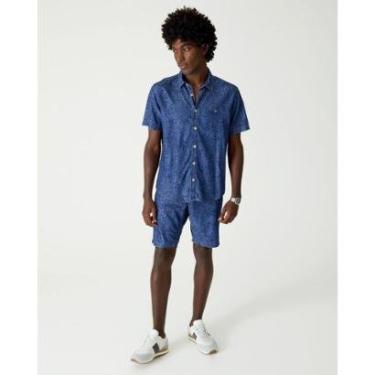 Imagem de Bermuda Folhagem Jeans Leve Malwee Masculina-Masculino