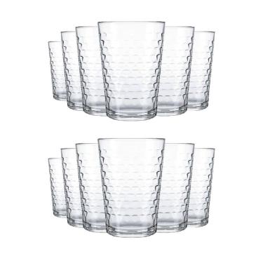 Imagem de Jogo de Copos Batuque 265ml Vidro Sucos Refrigerantes Água Nadir 