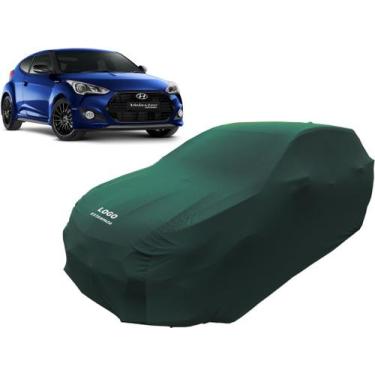 Imagem de Capa Automotiva Para Hyundai Veloster Tecido Helanca Lycra - Mz, Verde