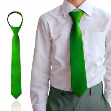 Imagem de Gravata Slim Social Com Nó Pronto E zíper Juvenil 6 a 16 Anos - ITUDEZ