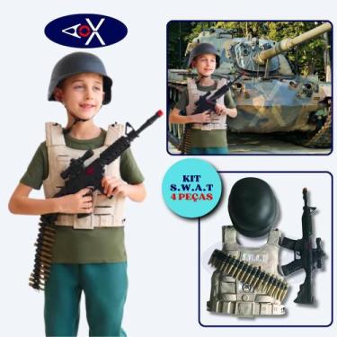 Imagem de Kit Heróis da Vida Real Policial Soldado ou Bombeiro Brinquedo infanti