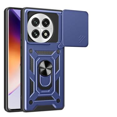 Imagem de Kukoufey Capa compatível com OnePlus 13, com capa de lente de câmera deslizante compatível com OnePlus 13 5G PJZ110 capa azul