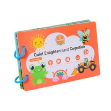 Imagem de Esquirla Adesivo livro estático multifuncional interativo brinquedo atividade pasta livro removível para 2 3 4 anos de idade crianças meninas meninos presente, Estilo 1