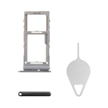 Imagem de BESJMYT Substituição para bandeja de cartão SIM Samsung Galaxy S20 5G (versão SIM único) Suporte de compartimento para cartão cinza cósmico adaptador com ejetor de agulha para S20 5G SM-G981U