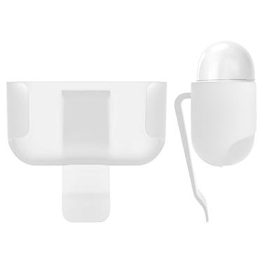 Imagem de Geekria Capa de fone de ouvido sem fio ultraleve com clipe de cinto, compatível com fones de ouvido sem fio verdadeiros AirPods de 3ª geração, porta de carregamento acessível (transparente)