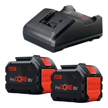 Imagem de Kit Bosch Carregador Gal18v-20 E Baterias Lítio Procore 12ah