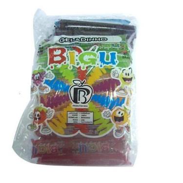 Imagem de Kit 2 Sacos Sacolé Geladinho Pacote com 50x28ml=100un