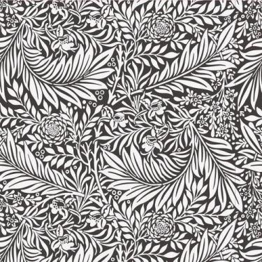 Imagem de Papel De Parede Folhagem 2d Cinza E Branca - 2,50x0,50m - NoBrand