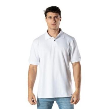 Imagem de Kit 2 Camisa Polo Branca Gola Lisa Masculina Keeper-Masculino