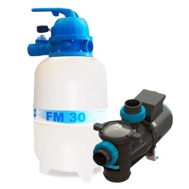 Imagem de Kit Bomba Bmcp E Filtro Fm30 Piscinas 28 Mil litros Sodramar