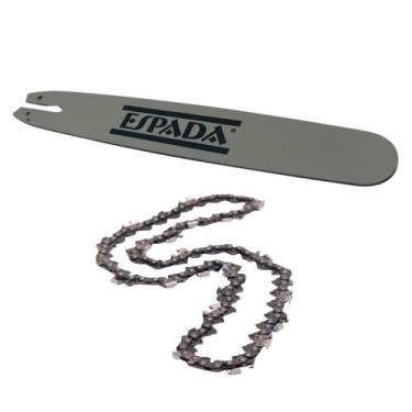 Imagem de Sabre 12 Ponta Dura Para Motosserra Stihl Ms 180 + Corrente - Espada /