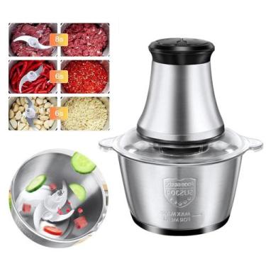 Imagem de Moedor Elétrico Potente Carne, Picador Legumes, 110v - TRITURADOR 3 LI