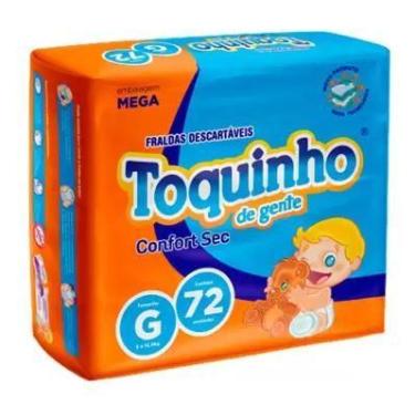 Imagem de Fralda descartável toquinho confort mega g c/72 de 9 á 12,5kg