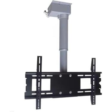 Imagem de CUTPOIY Suporte de parede para TV de teto motorizado, suporte de TV de teto ajustável, elevador de TV elétrico com controle remoto para TVs de 26 a 70 polegadas (uma cor-70 cm)