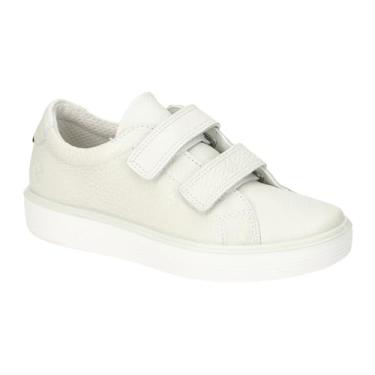 Imagem de ECCO Tênis infantil unissex macio 60 velcro (bebê/criança pequena), Branco, 11-11.5 Little Kid