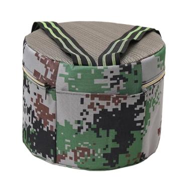 Imagem de IEUDNS Almofada para quadril de jardinagem, banco de jardim, assento de trabalho portátil, redondo, para capina, quintal, crianças e adultos, piqueniques, Altura 24cm