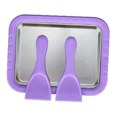 Imagem de Ioensy Máquina de sorvete DIY Smoothies Criativo Divertido Gelato Instantâneo Pan Congelador Iogurte Maker para Congelar Iogurte Sorvete Doméstico, Roxo