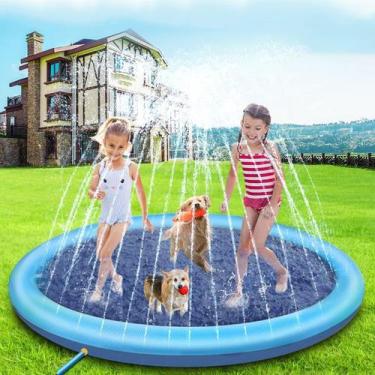 Imagem de Piscina Redonda C/ Chafariz Jato D'Água Para Infantil Crianças e Anima