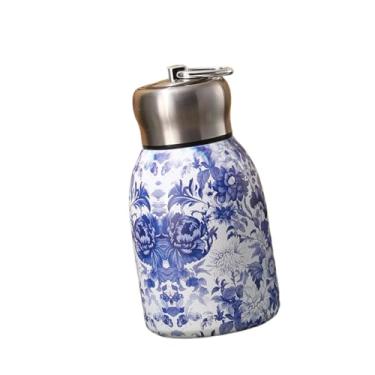 Imagem de Ｂｅｓｇａ Jarro de água de água isolada de aço inoxidável JUG quente e frio 300 ml de garrafa de bebida de bebida isolada para beber diariamente, Azul