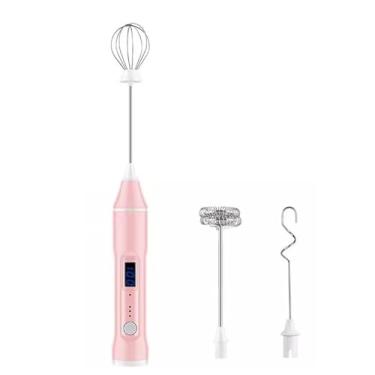 Imagem de Batedor de Ovos Pequeno batedor de cozimento creme claras de ovo batendo leite batedor sem fio misturador de espuma elétrica uso doméstico Espumador de Leite